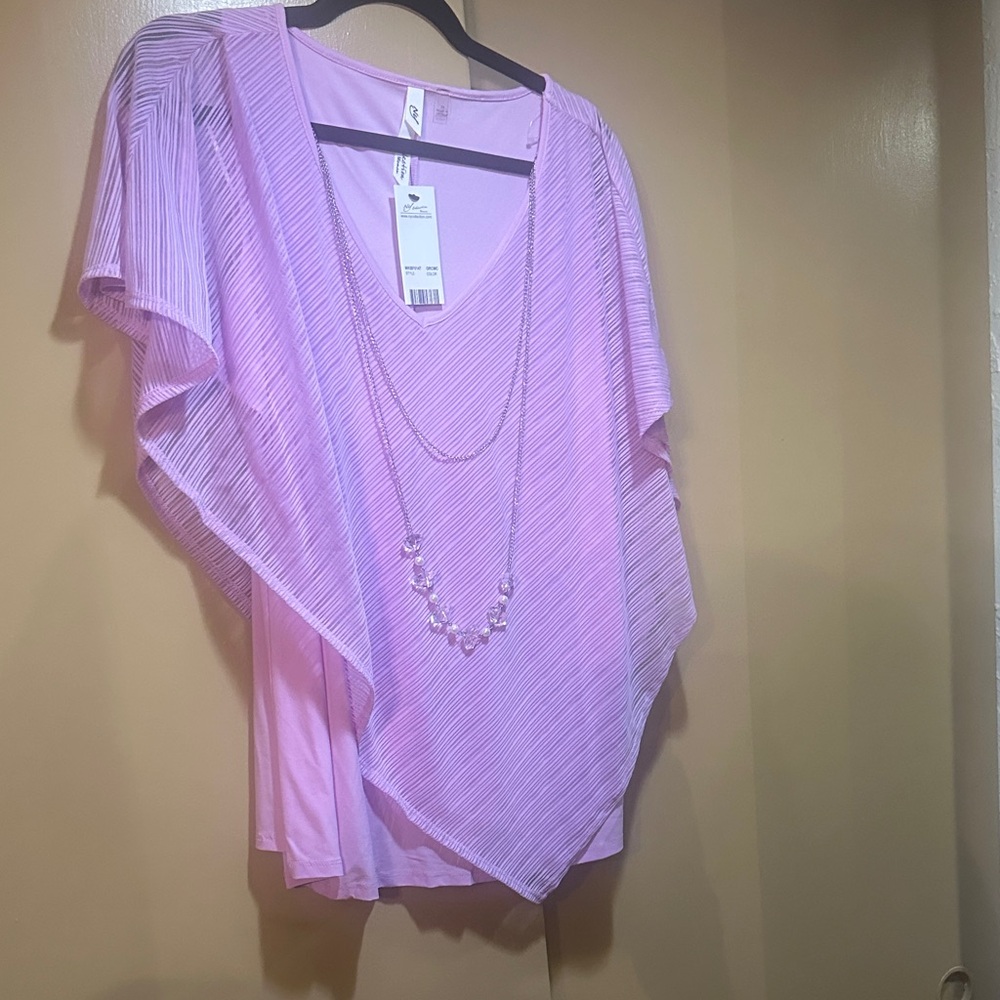 NY Collection Lavender Blouse